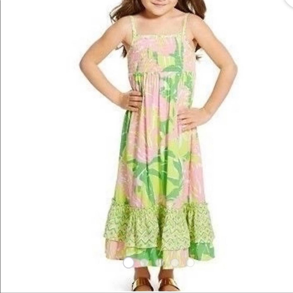 Lily Pulitzer for Target girls multicolor smocked ruffle dress size 18 Months